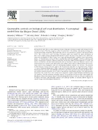Geomorphic Controls on Biological Soil Crust Distribution: a Conceptual Model from the Mojave Desert (USA)