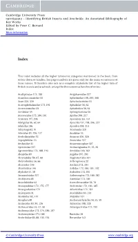 Identifying British Insects and Arachnids: an Annotated Bibliography of Key Works Edited by Peter C