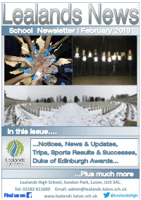 In This Issue…. in This Issue…. School Newsletter