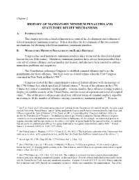 Mandatory Minimum Penalties and Statutory Relief Mechanisms