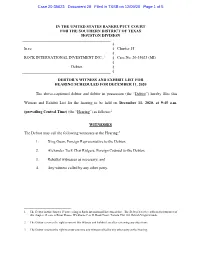 Case 20-35623 Document 28 Filed in TXSB on 12/09/20 Page 1 of 5