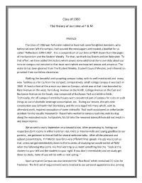 Class of 1960 the History of Our Time at F & M