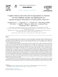 Coupled Mineral Alteration and Oil Degradation in Thermal Oil-Water-Feldspar Systems and Implications for Organic-Inorganic Interactions in Hydrocarbon Reservoirs