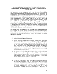 1 Facts and Infelicities the Second Batch of Death Penalty Execution