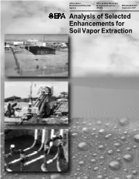 Analysis of Selected Enhancements for Soil Vapor Extraction CONTENTS