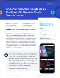 Atom Tickets Steals the Show with Dynamic Media Transformation
