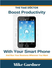 Boost Productivity with Your Smart Phone