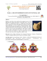 Mask: a Creative Representation of Functional Art