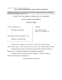 Not to Be Published in the Official Reports in The