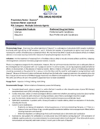 PDL DRUG REVIEW Proprietary Name: Zeposia® Common Name: Ozanimod PDL Category: Multiple Sclerosis Agents