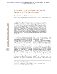 Cytokines, Transcription Factors, and the Initiation of T-Cell Development