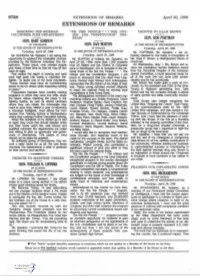 EXTENSIONS of REMARKS April 30, 1996 EXTENSIONS of REMARKS