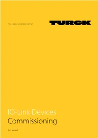 IO-Link Devices Commissioning