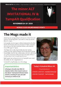 The Minor ALT INVITATIONAL IV & Tampalt Qualification