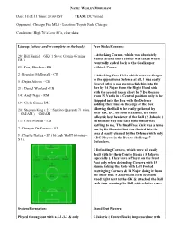 Uhs Soccer Scouting Report