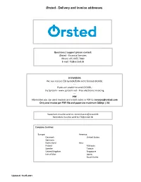 Delivery and Invoice Addresses E-Invoices
