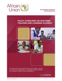 Policy Guidelins on Digitizing Teaching And