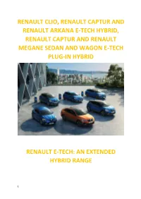 Renault E-TECH Hybrid: a Dual Engine Combining Responsiveness, Driving Pleasure, and Efficiency