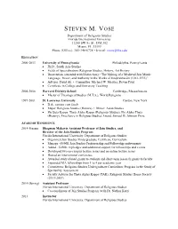 Steven M. Vose
