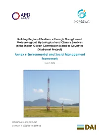 (Hydromet Project) Annex 6 Environmental and Social Management Framework
