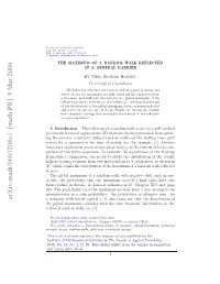 The Maximum of a Random Walk Reflected at a General Barrier