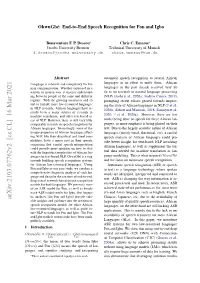 Arxiv:2103.07762V2 [Cs.CL] 16 Mar 2021 ( Okwugb Introduction 1 Okwugb Ugs N Inﬁssuyn,Adintegrating and Studying, Signiﬁes and Guages, Okwu Hs Uhr Otiue Qal Oti Work