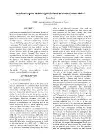 Vowel Convergence and Divergence Between Two Swiss German Dialects