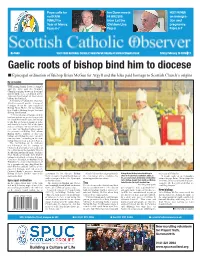 Gaelic Roots of Bishop Bind Him to Diocese