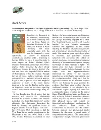 Searching for Sasquatch: Crackpots, Eggheads, and Cryptozoology