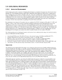 3.10 Biological Resources
