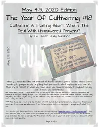 Devos 5.2&3.20 TYOC #18 Cultivating a Trusting Heart
