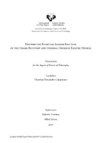Distributed Eventual Leader Election in the Crash-Recovery and General Omission Failure Models