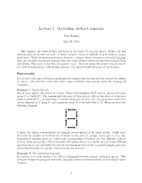 Motivating Abstract Nonsense