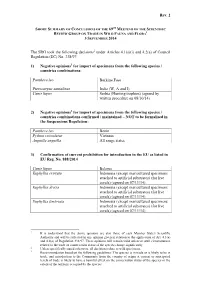 Rev. 2 the SRG Took the Following Decisions Under Articles