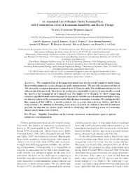 Turtle Taxonomy Working Group 2007B