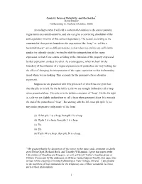 Context and the Sorites