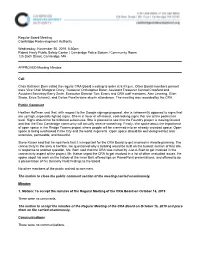 Regular Board Meeting Cambridge Redevelopment Authority