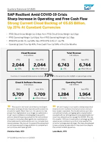 SAP Q2 2020 Quarterly Statement Q2 2020 1