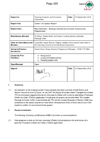 Sutton Tram Update Report.Pdf
