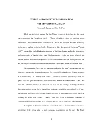 1 on Lee's Management of Cavalry During The