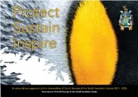 A Values-Driven Approach to the Stewardship of South Georgia & The