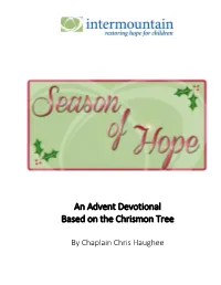 An Advent Devotional Based on the Chrismon Tree