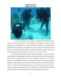 Going to Extremes NEEMO Case Study