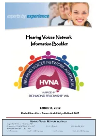 Hearing Voices Network Information Booklet