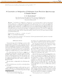 A Constraint on Antigravity of Antimatter from Precision Spectroscopy of Simple Atoms*