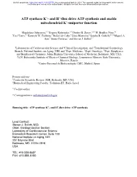 ATP Synthase K+- and H+-Flux Drive ATP Synthesis and Enable Mitochondrial K+-Uniporter Function