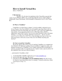 How to Install Virtual Box Marcos Valdebenito
