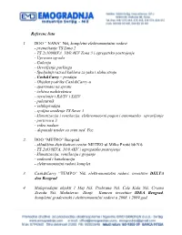 Referenc Lista 1. DOO “ NANA” Niš