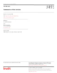 Summaries of the Articles