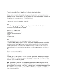 Transcript of the BBC Radio 4 Clip (Front Row) About Life in a Day 2020
